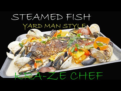 HOW TO MAKE STEAMED FISH! yard man style Jamaican street food #biggerandbetter