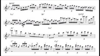 Oscar Peterson - Triste Transcription