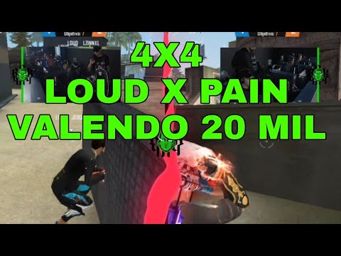 LOUD X PAIN 4X4 NA ARENA LOUD VALENDO 20 MIL REAIS | 4X4 PRESENCIAL DO LOUD BAK | PRIMEIRO JOGO