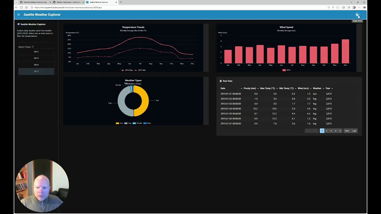 Seattle Weather Dashboard Vibe Coding Tutorial