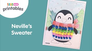 DIY Pom-Pom Sweater Craft | Sago Mini Printables