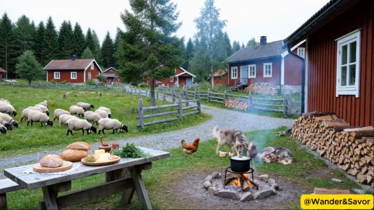 Natural Village Sounds  No Music | Relaxing Outdoor Ambience