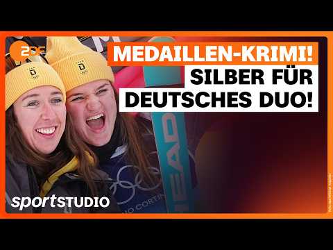 Aicher und Weidle-Winkelmann holen Silber in Team-Kombi | Olympia Mailand Cortina 2026 | sportstudio