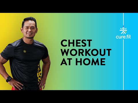 CHEST WORKOUT AT HOME No Equipment | Home Chest Workout For Beginners 30 Minutes | Cult Fit| CureFit