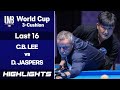 Sharm El Sheikh World Cup 3 Cushion 2021 Last 16 Dick JASPERS Vs LEE Choong Bok H L