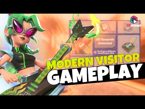 Skadi New Skin Gameplay (MODERN VISITOR SKIN ) ⚡️