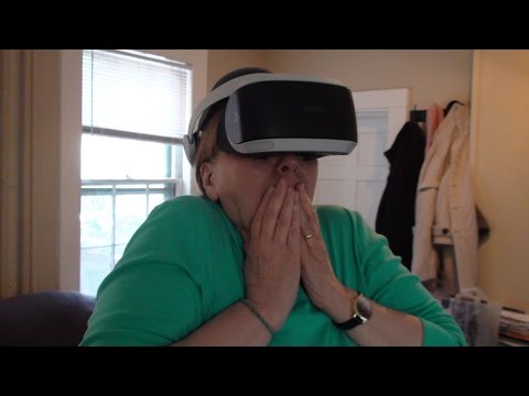 Grandmother Reacts To Playstation VR