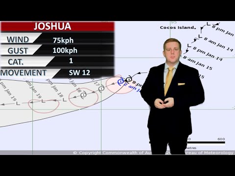 Cyclone Joshua and Coral Sea Low (17th Jan. 2021)