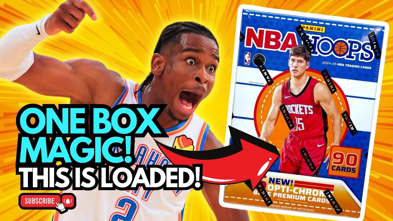 ONE BOX MAGIC 😱 2024-25 NBA Hoops BLASTER Box Opening (THIS WAS LOADED!)