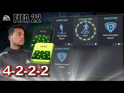 4-2-2-2  The BEST Custom Tactics & Instructions! FIFA 22 Formation Tutorial