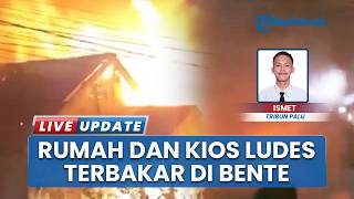 2 Rumah hingga 1 Kios Ludes Terbakar di Desa Bente Morowali, Ratusan Warga Bantu Padamkan Api