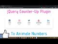 CounterUp JQuery Plugin To Animate Number Count From Zero To Value