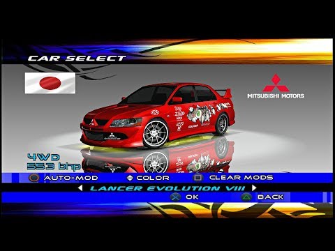 Juiced - All Cars List PS2 Gameplay UHD (PCSX2)