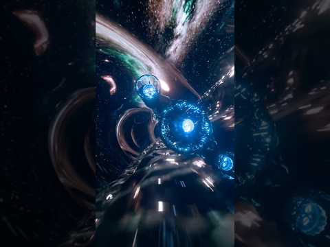Entering the Wormhole – Hyperspace Jump 🚀 | Sci-Fi Visual Odyssey | MAXIOCODE #shorts