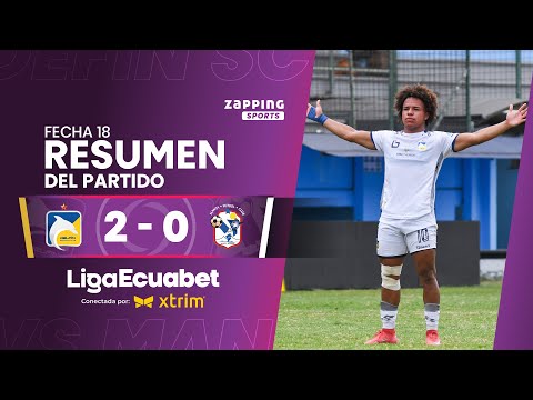 Delfín SC 2 - 0 Manta FC / Fecha 18 / Liga Ecuabet conectada por Xtrim