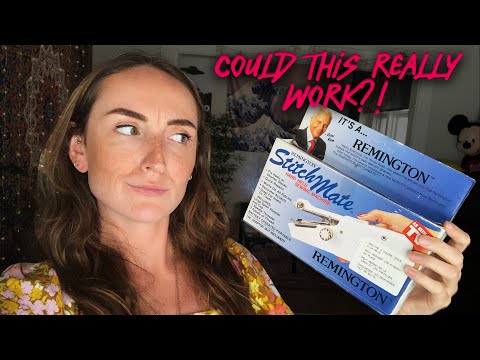 I Bought & Tested a Retro HANDHELD Sewing Machine!