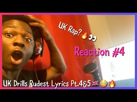 AMERICAN REACTS|Rudest UK Drill Lyrics Pt. 4&5! *Must Watch*