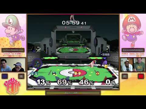 KAM6 - Doubles - Free Samples (Falcon+Peach) vs Caligula+Zeldafool (Sheik+Zelda)