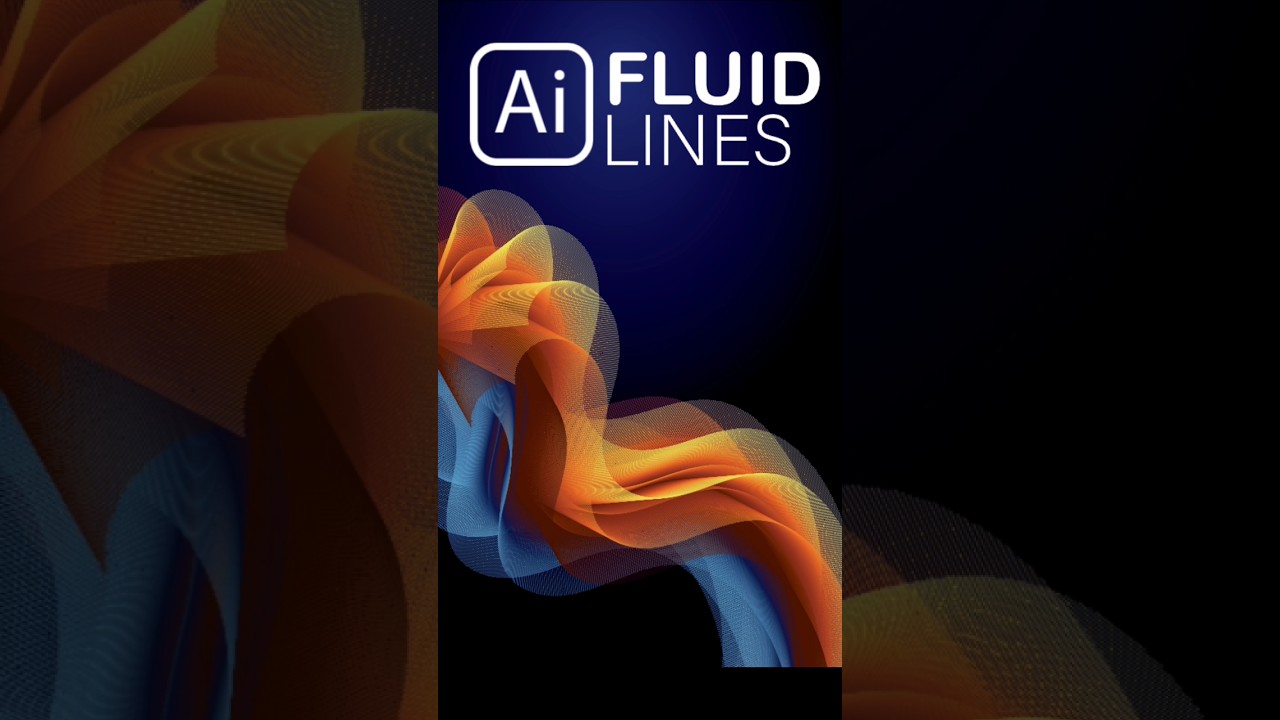 Fluid lines 😮 blend tool #illustrator #tutorial #blendtool