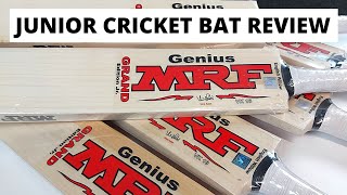 [4K] MRF JUNIOR GRAND EDITION CRICKET BAT REVIEW SIZE 5, 6 AND HARROW