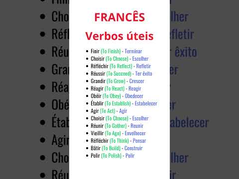Verbos úteis em frances    #aprendafrances #como #auladefrancês #french