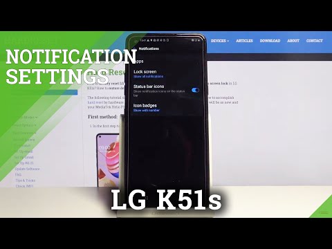 How to Enter Notification Settings in LG K51s – Find Notification Options