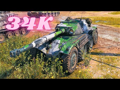 34K Spot + Damage with Panhard EBR 105  18K  &  EBR 105  16K World of Tanks Replays