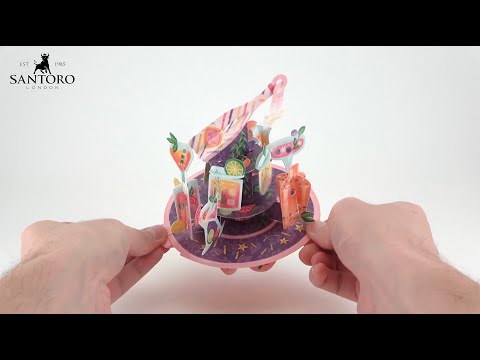 Santoro 3D Pop Up Pirouette Cards