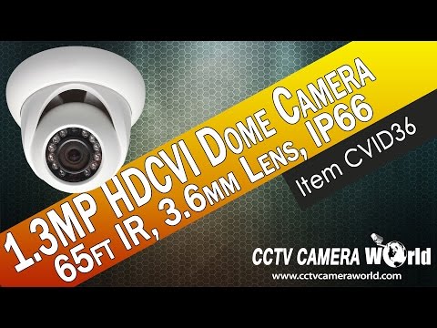 1.3MP HD-CVI Dome Camera 720P Night Vision