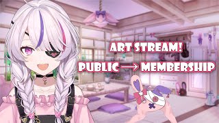 ART STREAM!!! PUBLIC TO MEMBERSHIP STRIM【Maria Marionette | NIJISANJI EN】