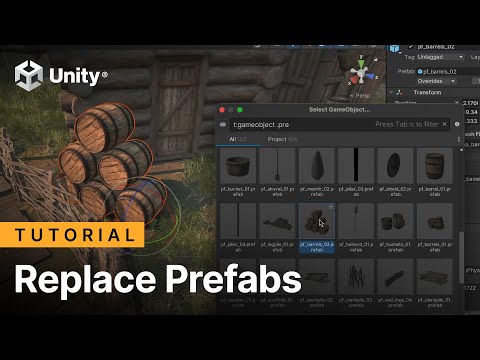 How to replace Prefabs in Unity 2022.2 Tech Stream | Tutorial