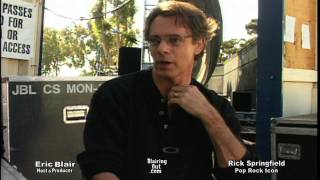 RICK SPRINGFIELD  talks w ERIC BLAIR 1998