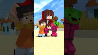 Download lagu JJ and Mikey Bigger And Bigger SQUID GAME Doll - Maizen Minecraft Animation mp3