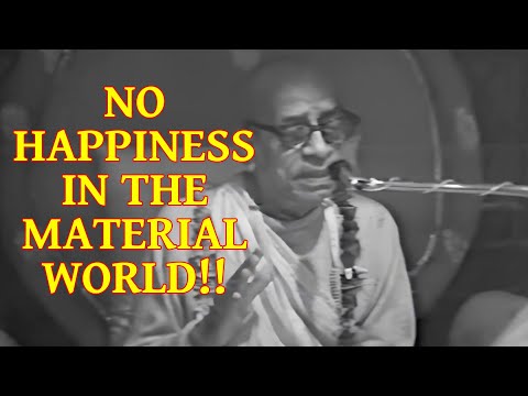 NO HAPPINESS IN THE MATERIAL WORLD! -- Srimad-Bhagavatam 1.2.6 -- New Vrindavan 1972 -- 1080p HD