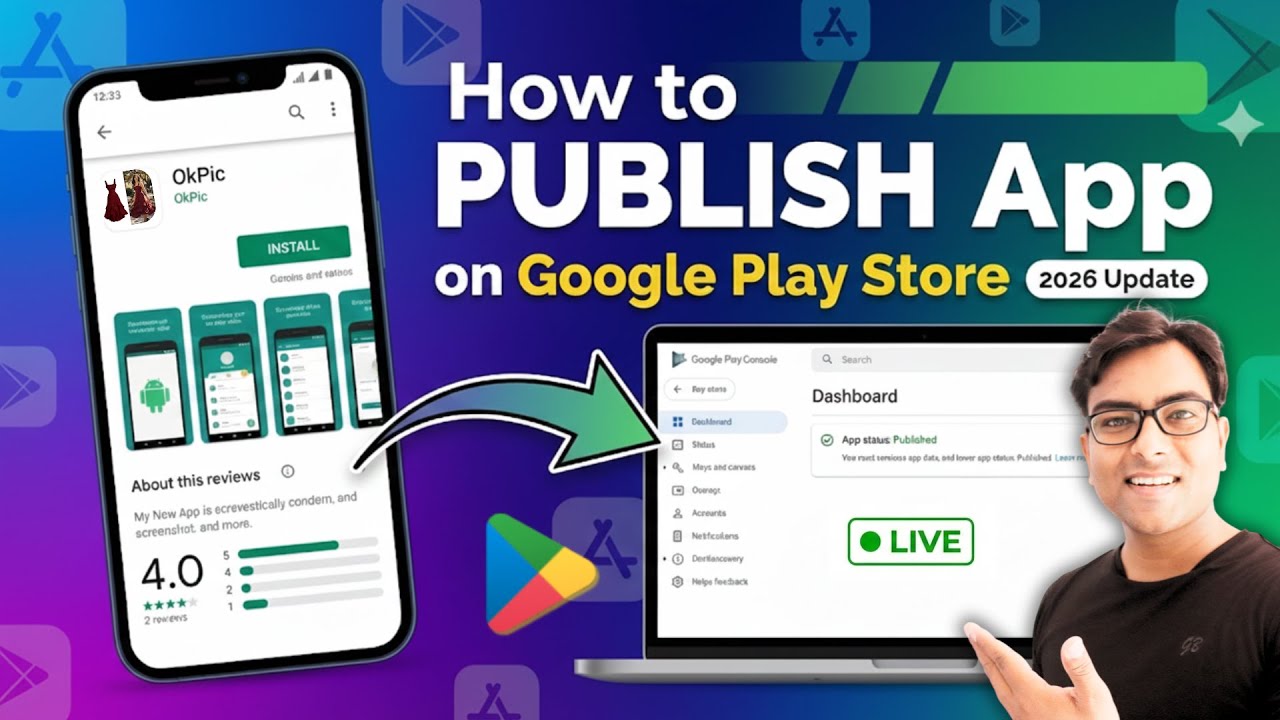 How to Publish Android App on Google Play Store (COMPLETE GUIDE for Beginners) 2026