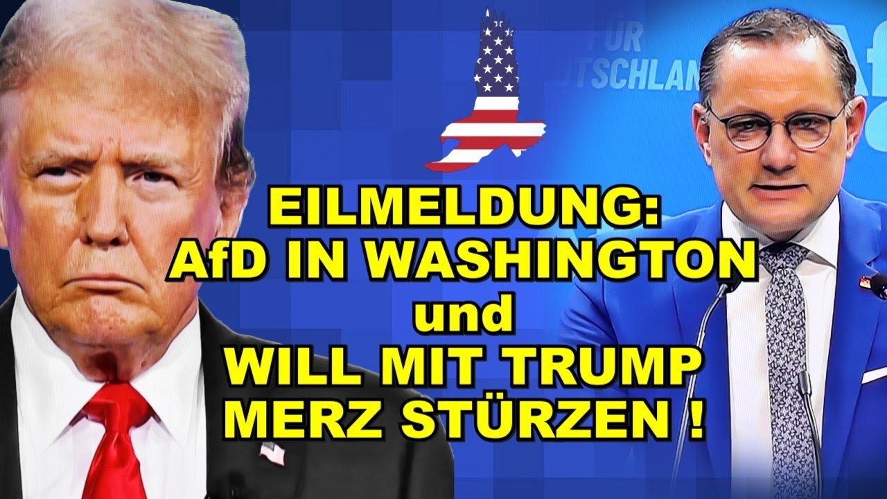 EIL: AfD IN WASHINGTON & will MERZ-STURZ!