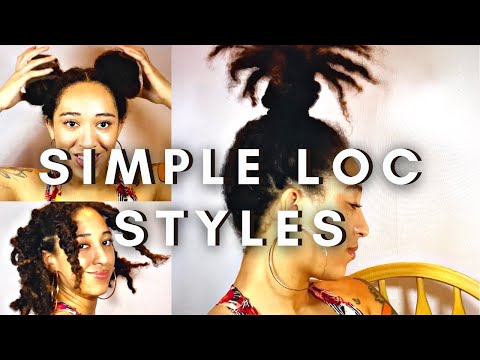 15 EASY LOC STYLES FOR MEDIUM / LONG LENGTH LOCS | STARTER & THICK LOC FRIENDLY !