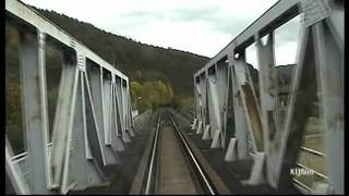 preview picture of video 'Train: Rakovník - Beroun, in driver cab. video 4'