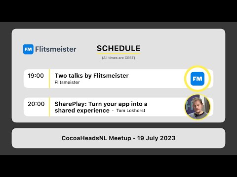 CocoaHeadsNL Meetup, 19 July 2023 thumbnail