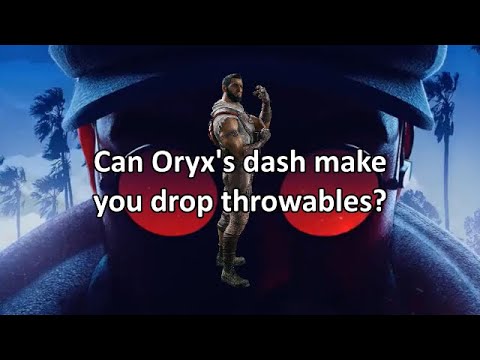 Can Oryx's dash make you drop throwables?
