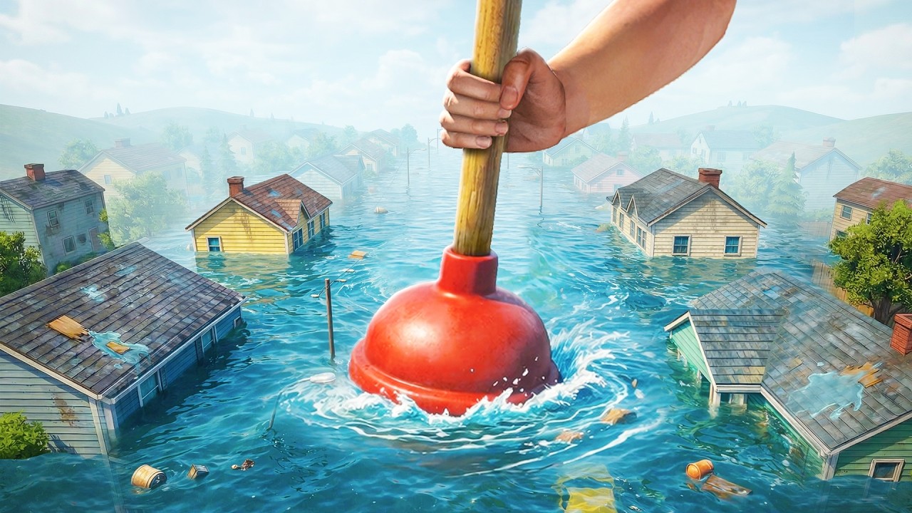 СПАС ГОРОД ОТ НАВОДНЕНИЯ И УСТРОИЛСЯ НА НОРМ РАБОТУ!!! ЗАБАВНЫЙ DRAINSIM!!!