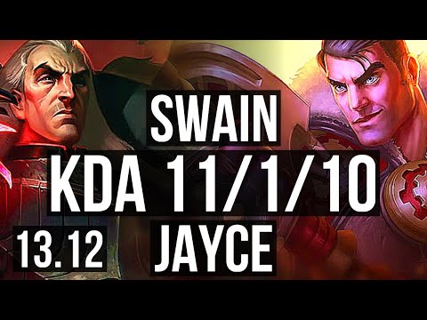 SWAIN vs JAYCE (MID) | 11/1/10, 3.3M mastery, 1700+ games, Legendary | EUW Grandmaster | 13.12