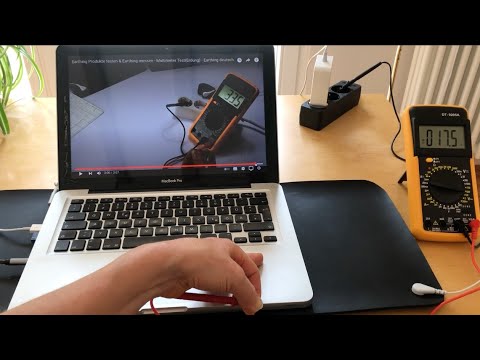 1. Erdungsmatte - funktioniert die wirklich? Beispiel: Laptop