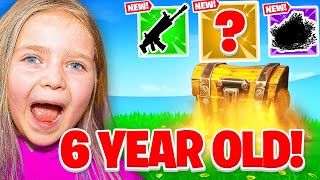 6 Year Old VS. ONE CHEST CHALLENGE In FORTNITE! *hard*