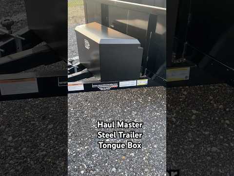 Haul Master Steel Trailer Tongue Box from Harbor Freight #sololawncare #tingleslawnservice