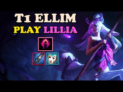 T1 Ellim PLAYS JUNGLE LILLIA VS GRAVES - KR CHALLENGER PATCH 10.20