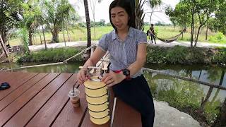 preview picture of video 'ชิมกาแฟ อาหารบ้านๆ บรรยากาศบ้านทุ่ง ร้านกาแฟฟาร์มเฮา ปราจีนบุรี Farmhao'