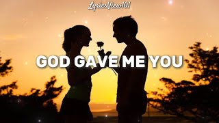 Bryan White - God Gave Me You ( Lyrics Video ) 🎤