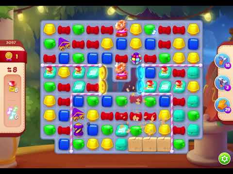 HomeScapes Level 3097 no boosters (18 moves)