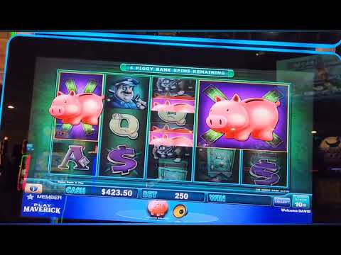 Max bet with BBD 25.00 bets in #wendover breaking #piggybankin #tbtslots #maverickgaming
